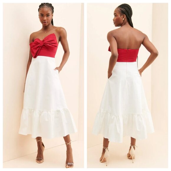 HUTCH Anthropologie Bow-Tie Maxi Dress - Picture 2 of 4